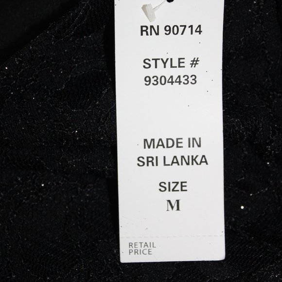 ⬇️$28 S. Levine Black Lace Skirt w/ sparkle shimmer - Picture 12 of 14